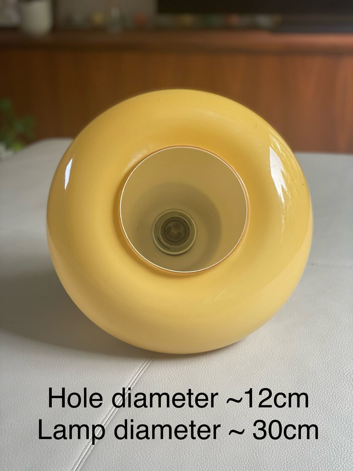 Glass Pendant Lamp (1970s, Holmegaard) photo for sale
