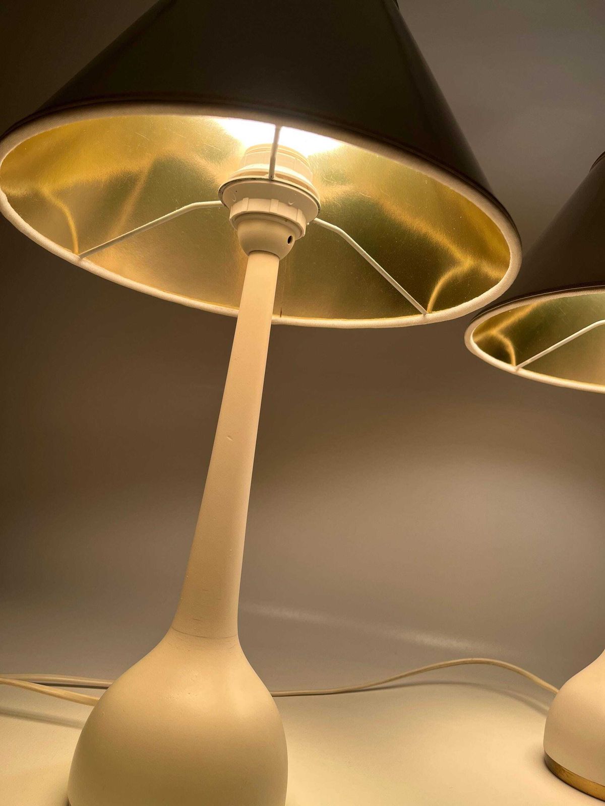 Stunning Pair Of Danish Modern Mid Century Minimalist Bedside Lamps By Hans Agne Jacobsson B44 photo 928.0