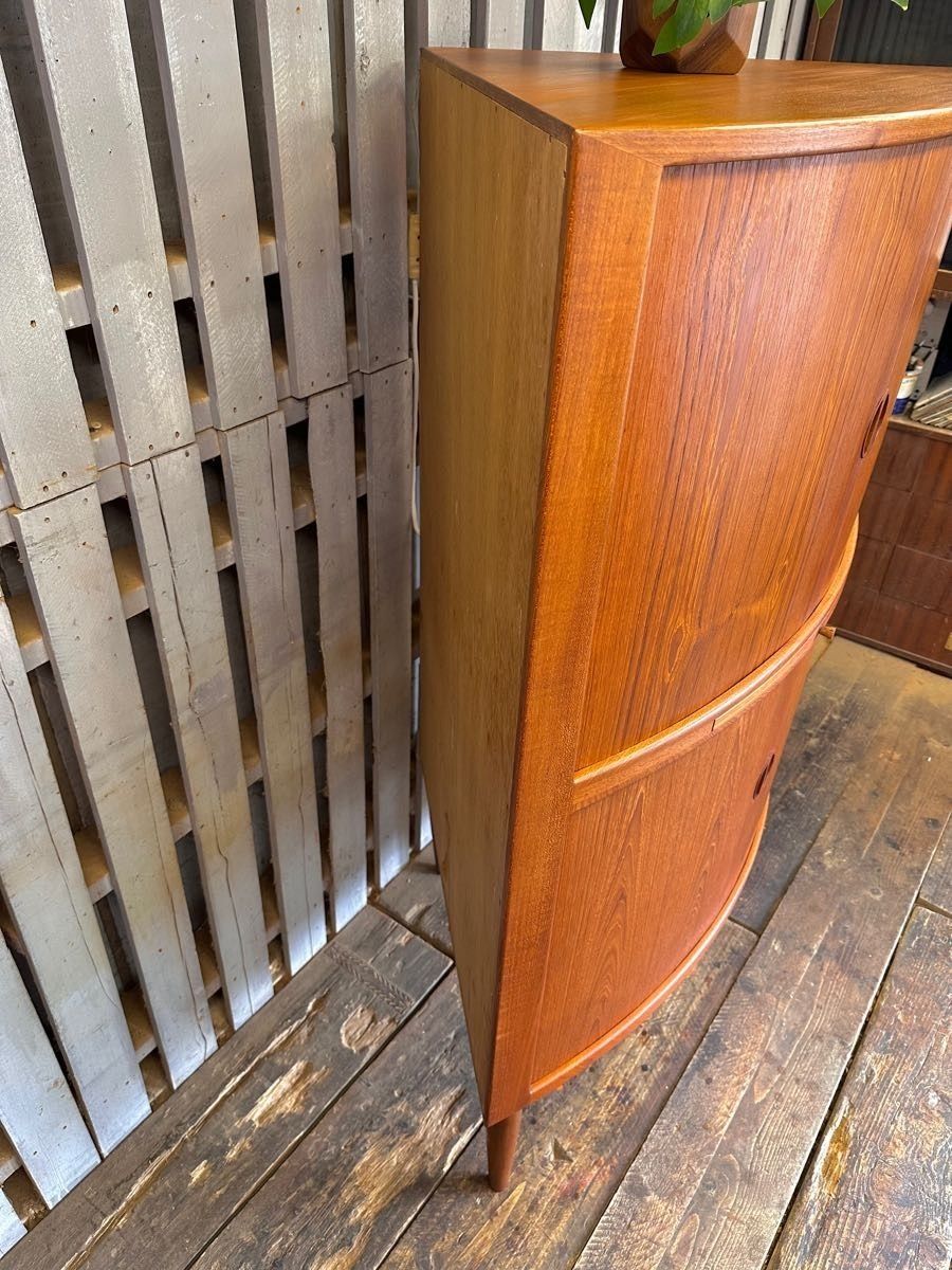 Johannes Anderson Large Danish Teak Corner Drinks / Cocktail Cabinet photo buy