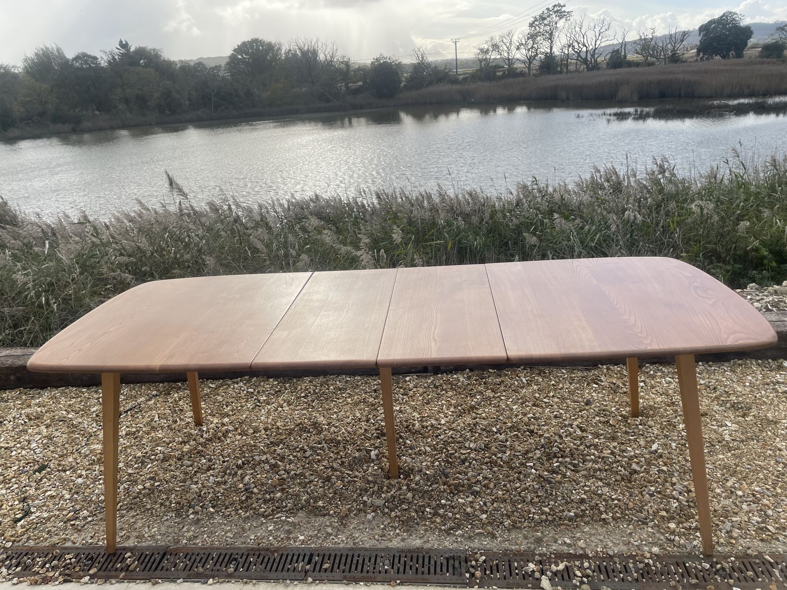 Furniture Ercol Grand Windsor Mid Century Extending Dining Table photo