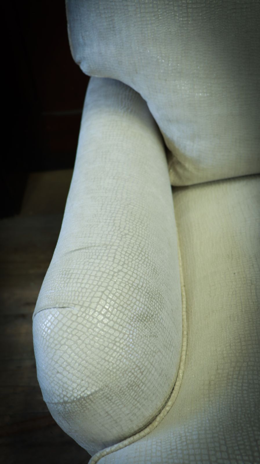 photo for sale George Smith Standard Arm Cushion Back 3 Seater Kravat Linen Silk Rrp£10000