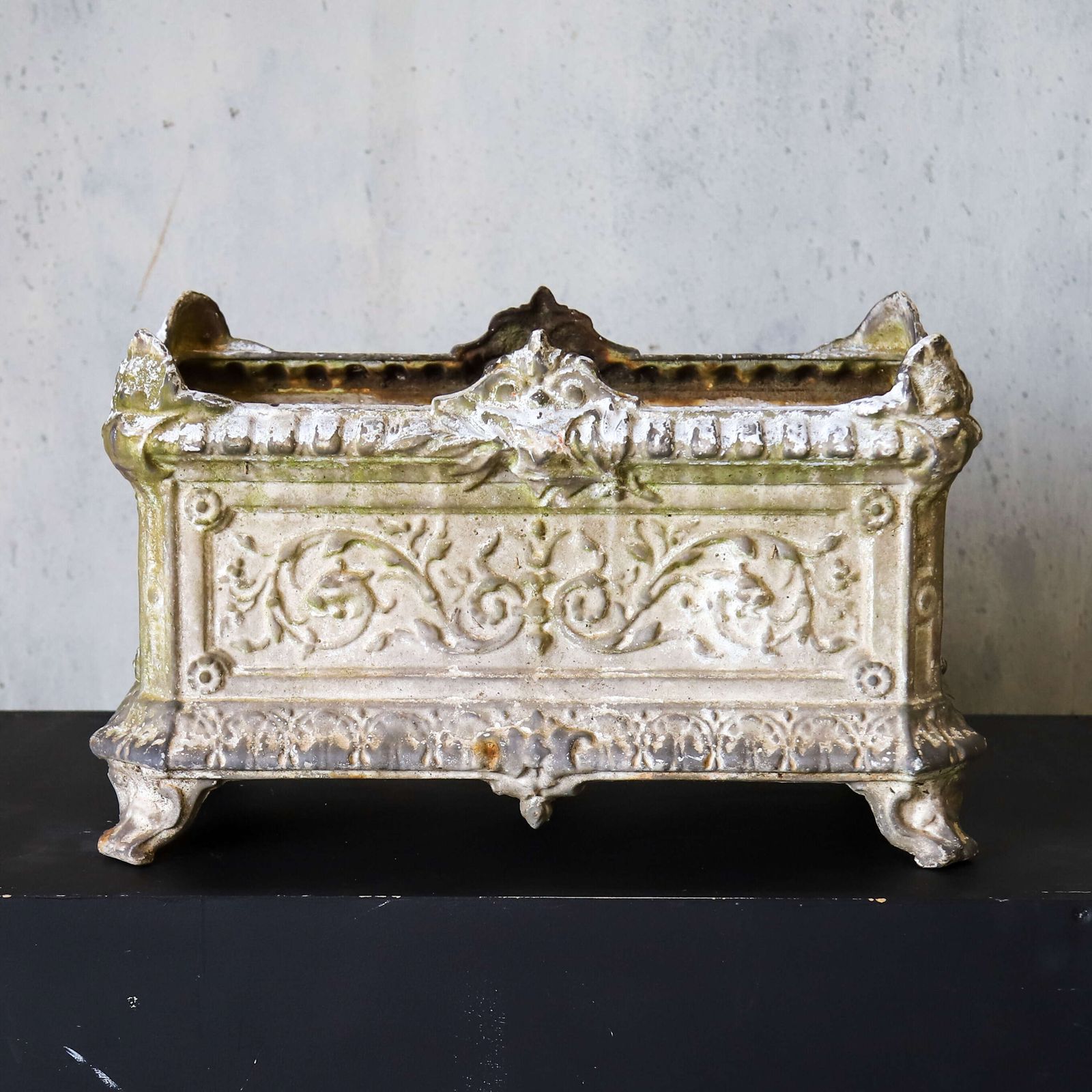 Large French Antique Cast Iron Garden Jardinière/Planter   Decorative And Functional photo furniture