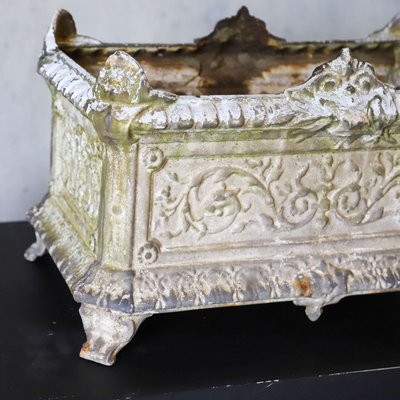 Large French Antique Cast Iron Garden Jardinière/Planter   Decorative And Functional photo 650.0