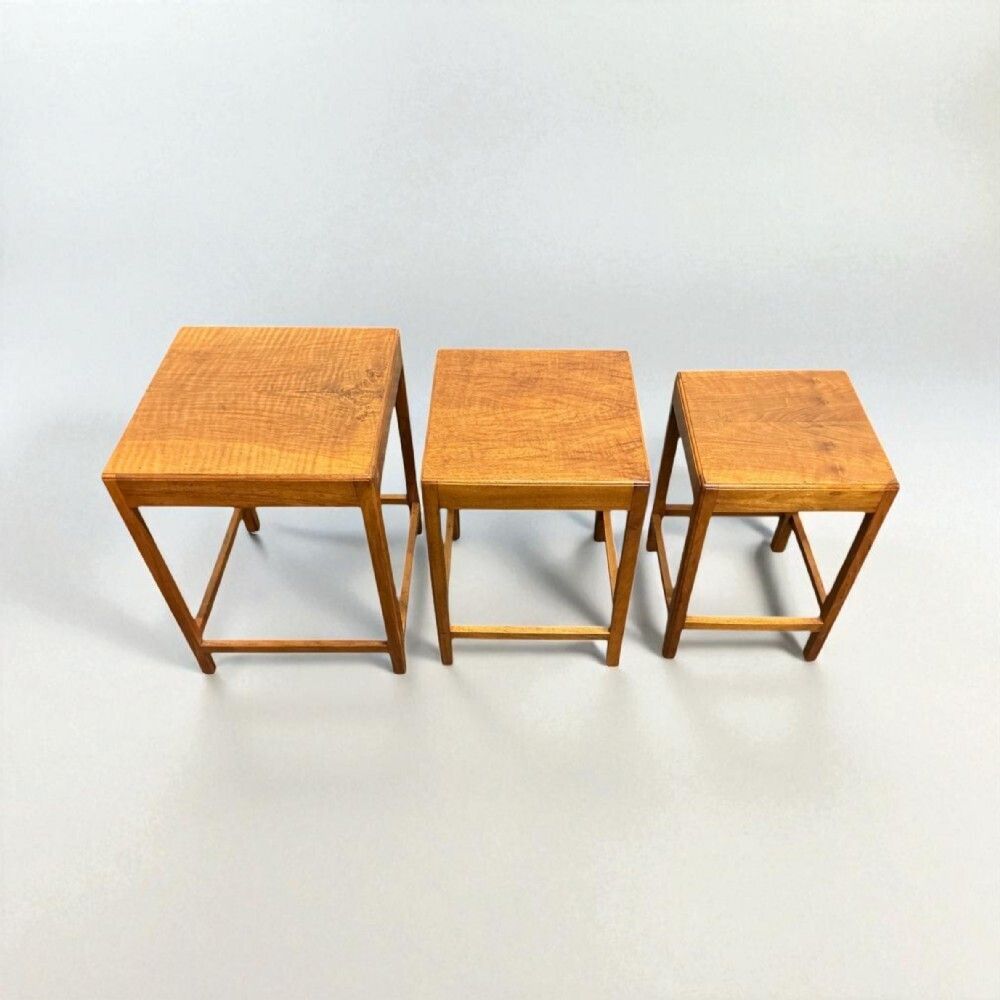 Art Deco Nest Of Three Tables, 1930s photo vinterior