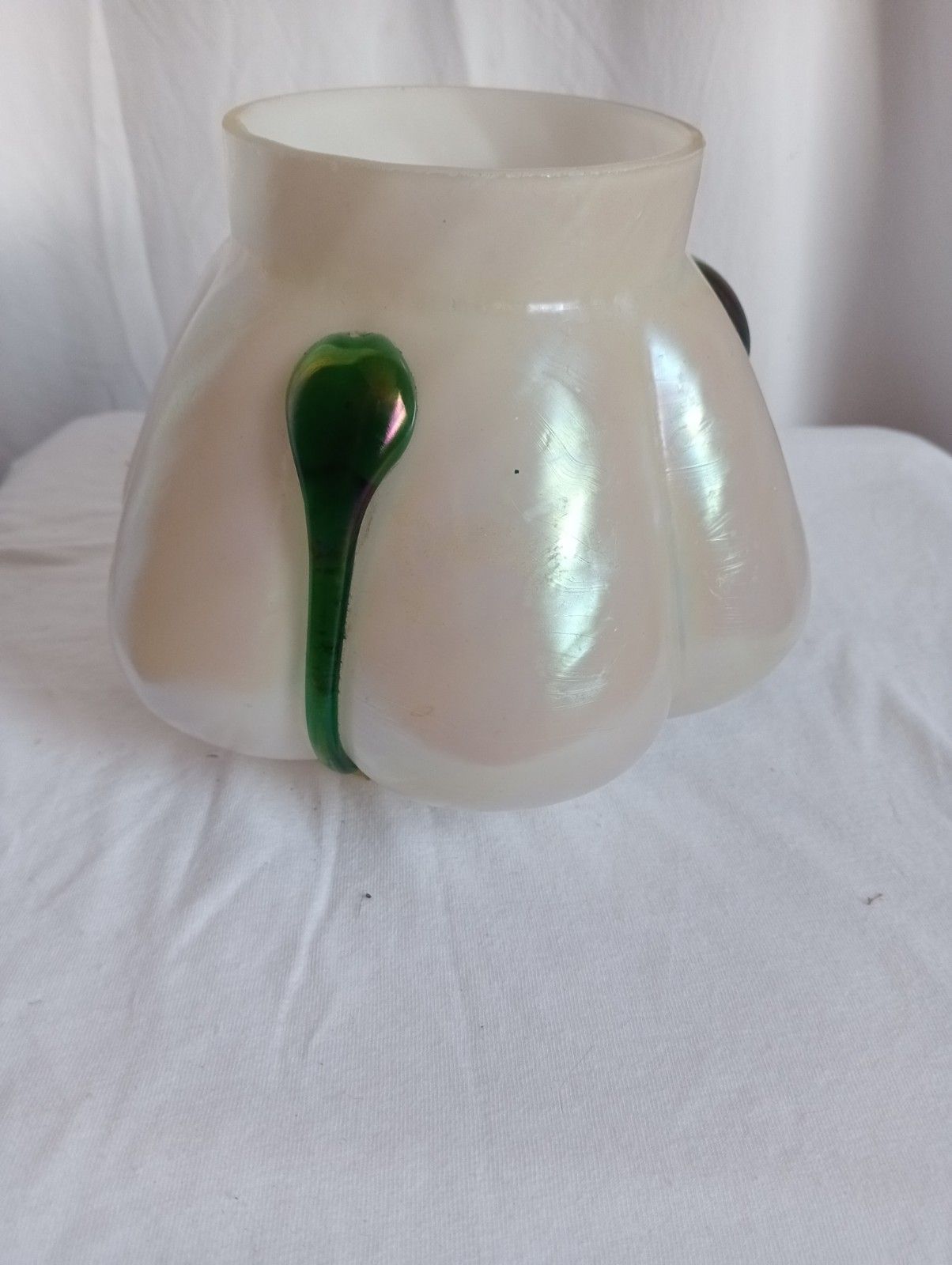 Loetz Style Opalescent Art Nouveau Vase photo Home Decor
