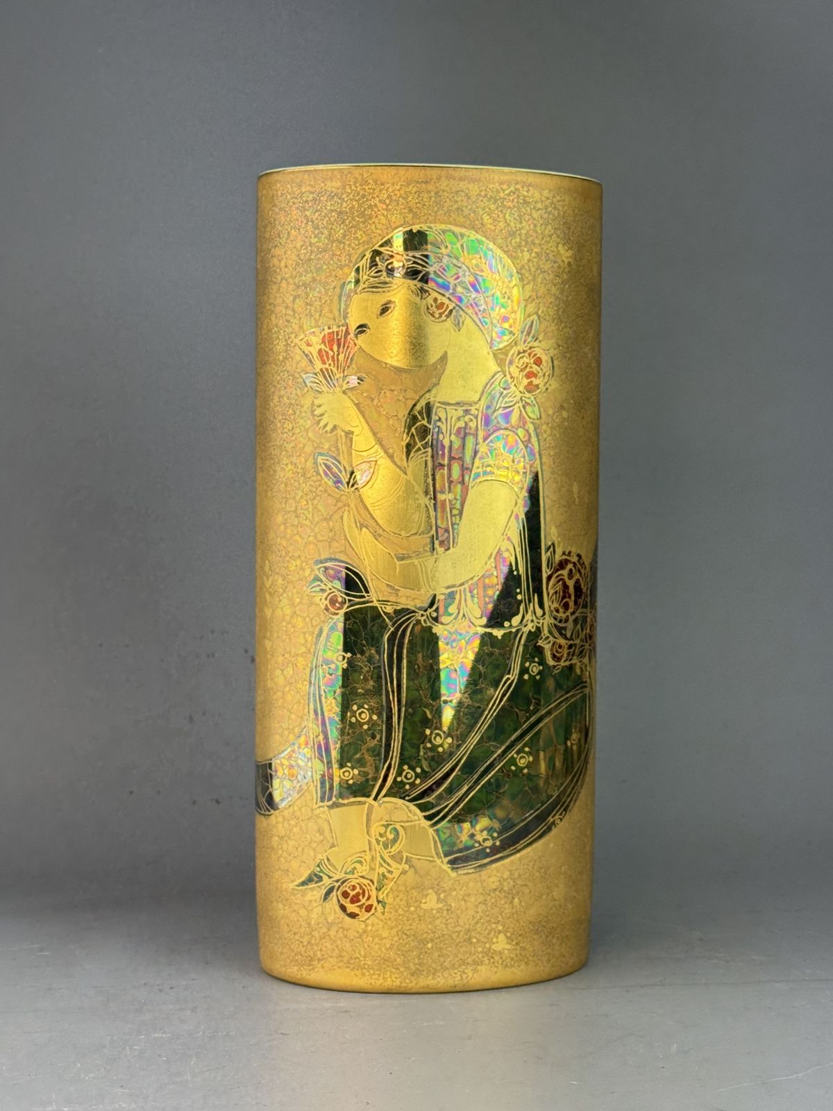 Bjorn Wiinbladh For Rosenthal Golden Scheherazade Porcelain Vase