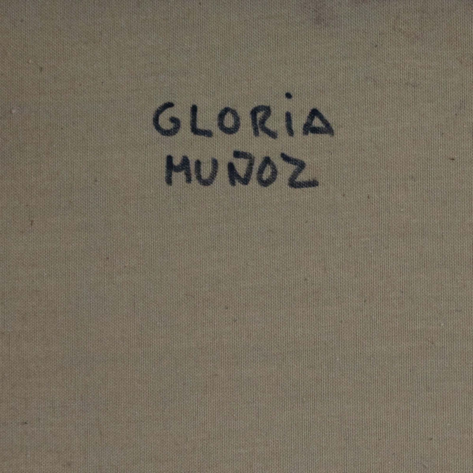 photo for sale Expressief Schilderij Van Kerkexterieur – Gloria Muñoz (Geb. 1949)
