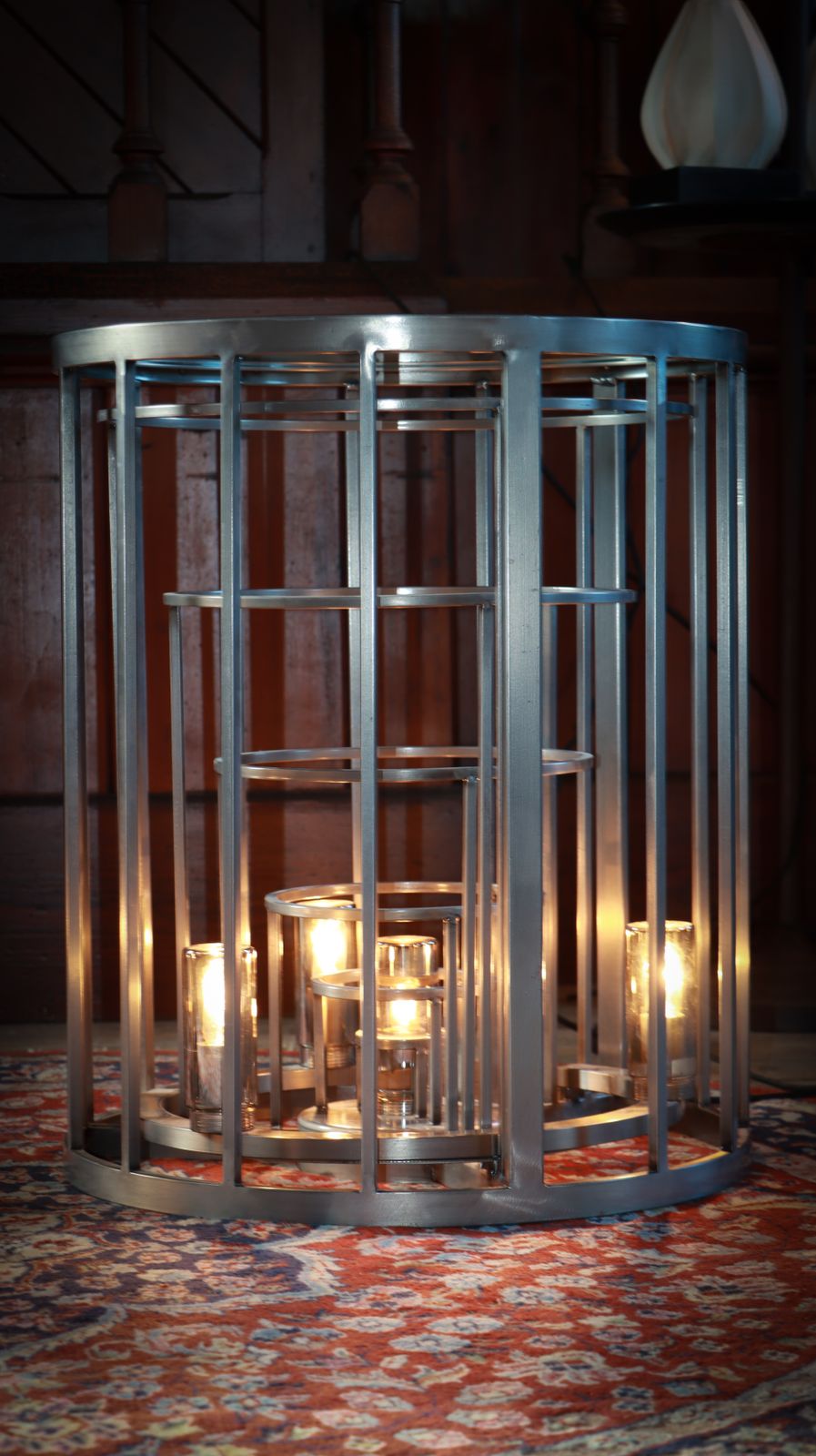 3250.0 Timothy Oulton Gradient Rex Bedside Tables Pair Sidetable Lamp Natural Metal 🚚 photo