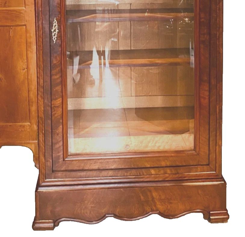 photo for sale Louis Philippe Showcase Has A Mahogany And Veneer Door 19th Century
