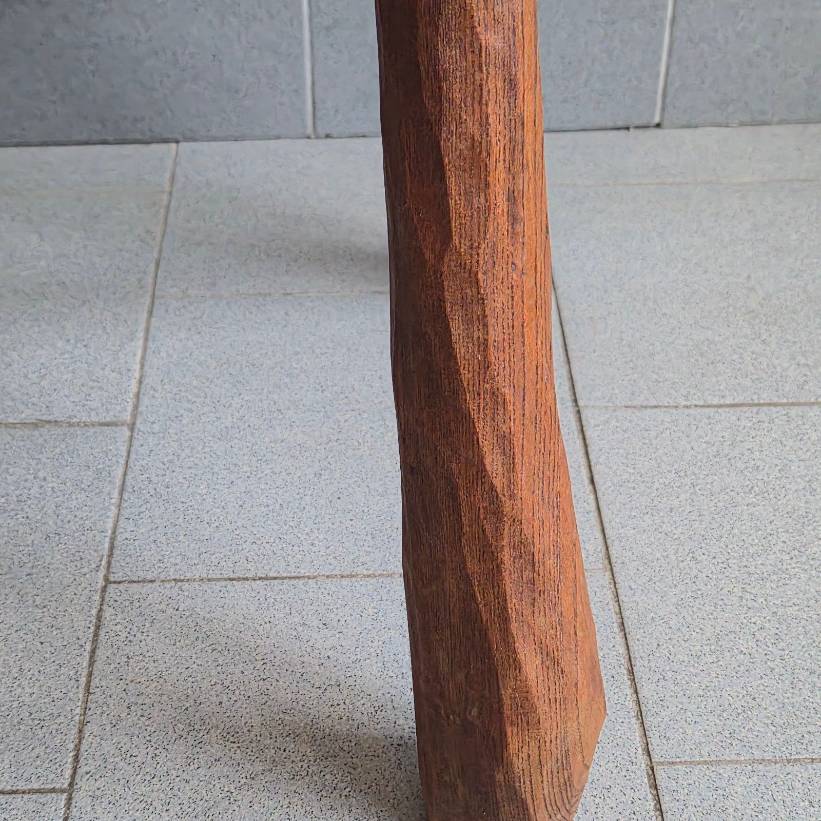 Furniture 1970 Brutalist Oak Side Coffee Table 70s Dlg Jean Touret Marolles photo