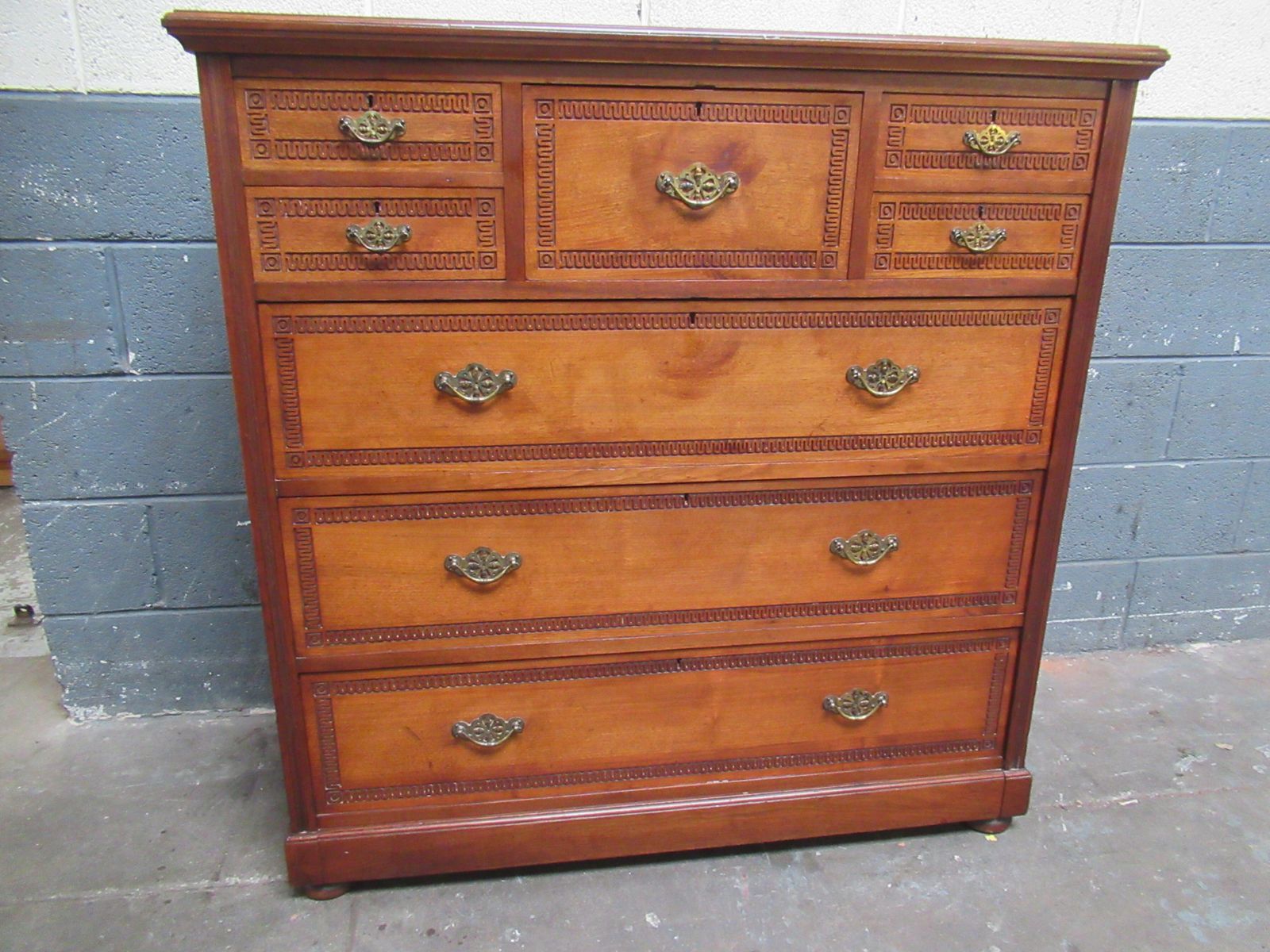 A   Victorian  Mahogany Chest Of Drawers By Jas Shoolbred    London.