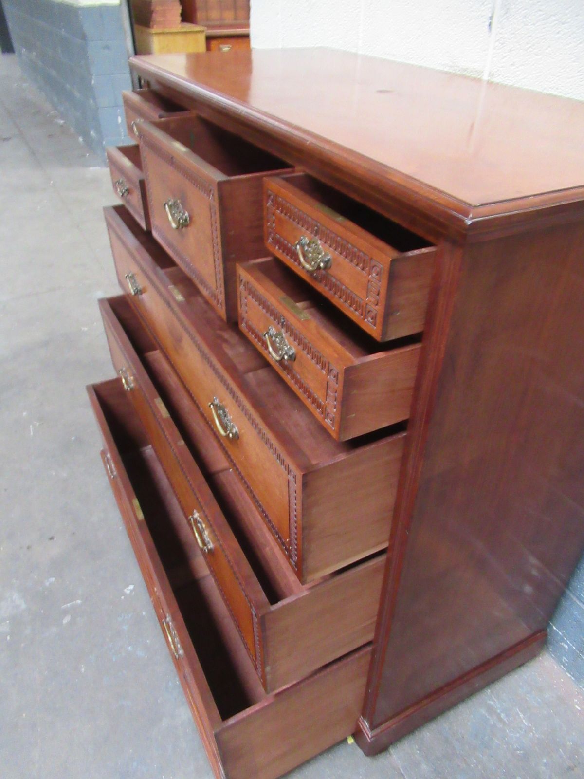 575.0 A   Victorian  Mahogany Chest Of Drawers By Jas Shoolbred    London. photo