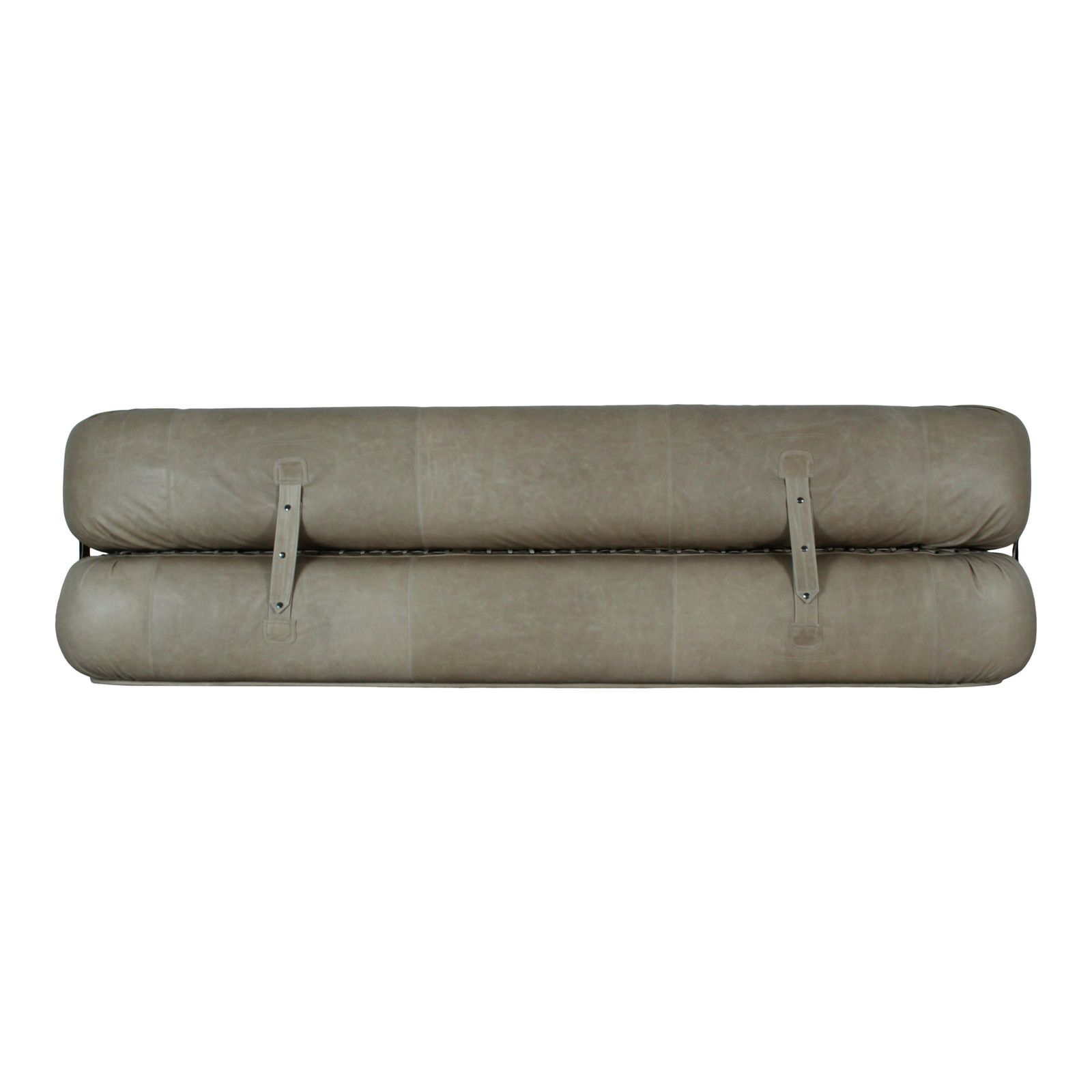 photo vinterior Anfibio Three Seater Sofa By Alessandro Becchi For Giovannetti, 1970s, Restored In Grey Leather