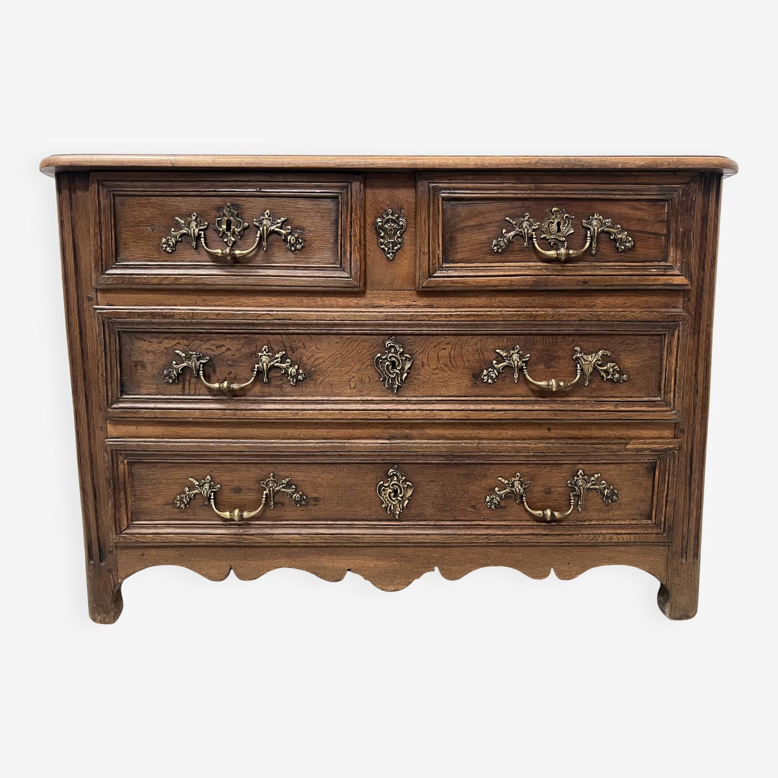 Page 1 Of 16 Louis XIV Style Chest Of Drawers In Solid Oak, 18th Century