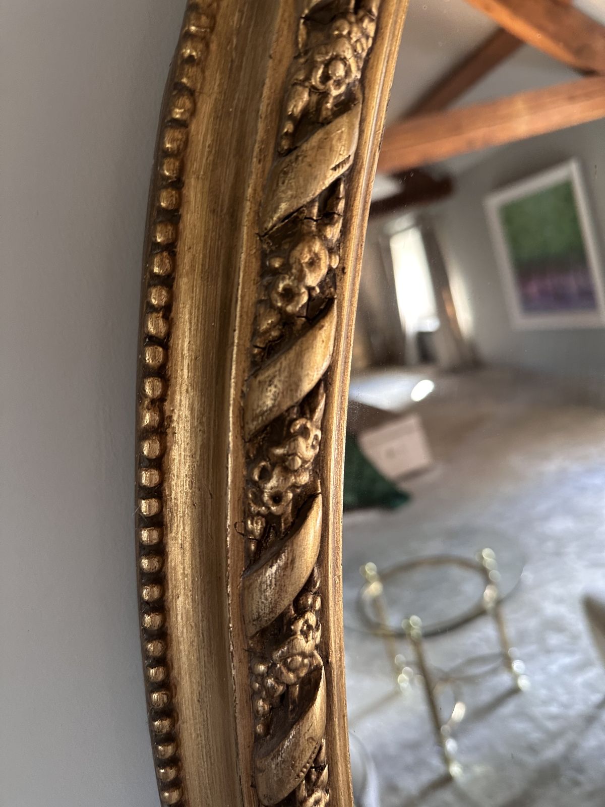 Large Restored Victorian Overmantel Mirror With An Ornate Gilt Frame. photo buy