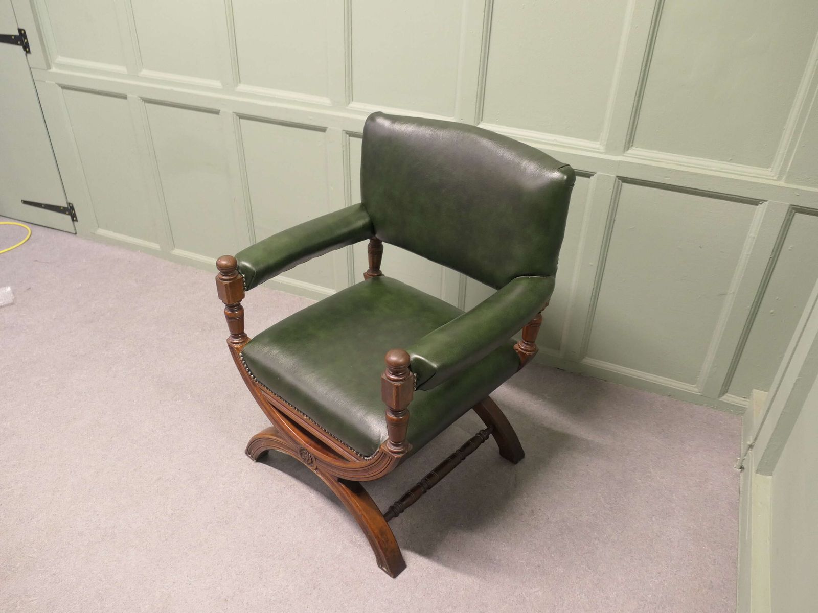 A Handsome Piece, 19th Century X Framed Desk Chair photo buy