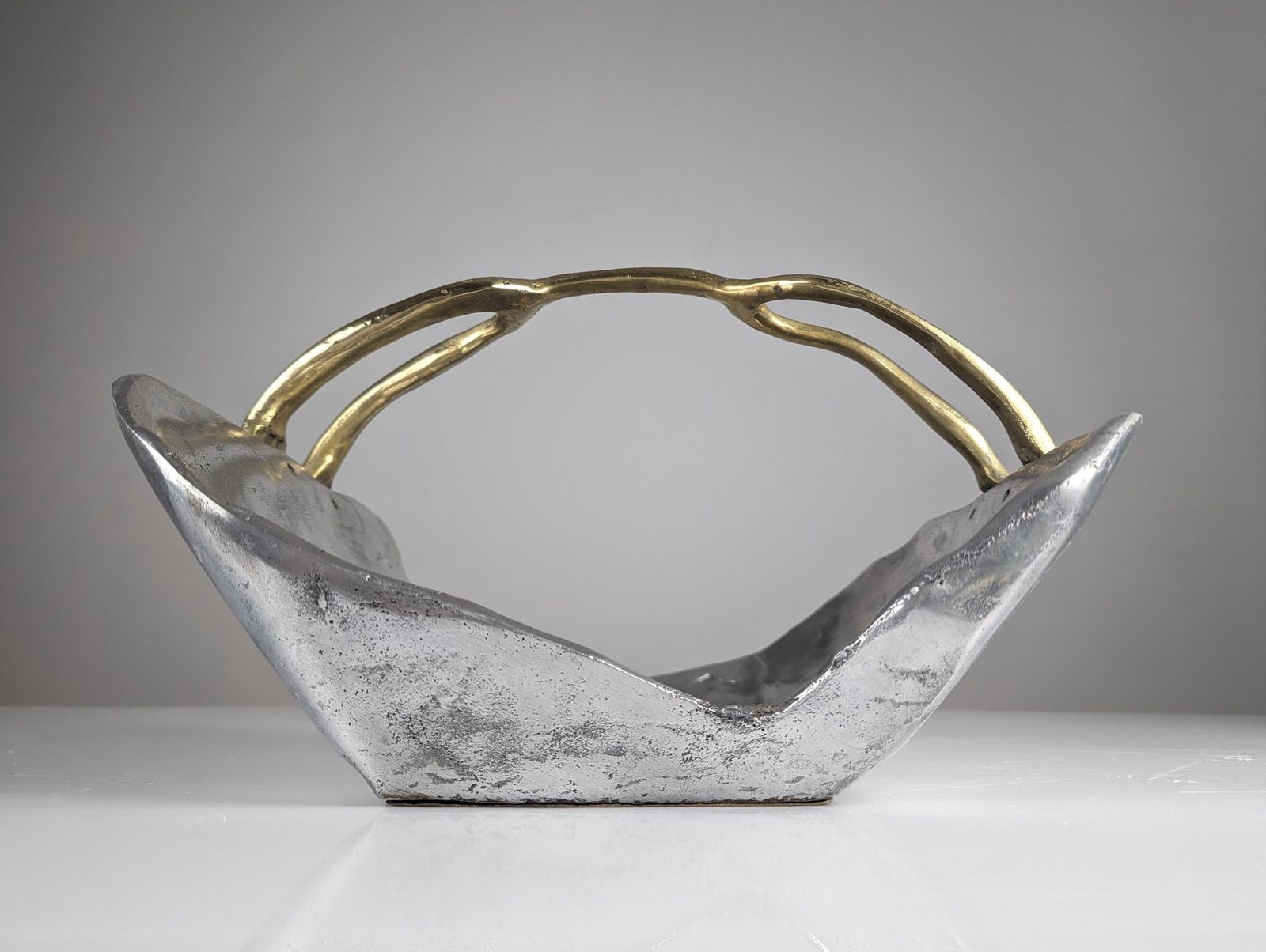 Firewood Holder By David Marshall 1980s photo for sale