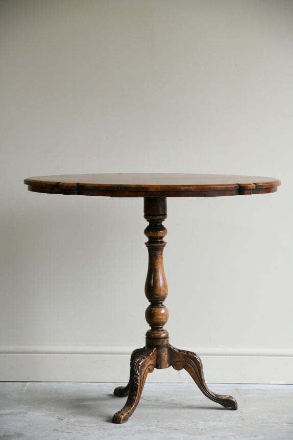 Victorian Burr Walnut Occasional Table photo furniture