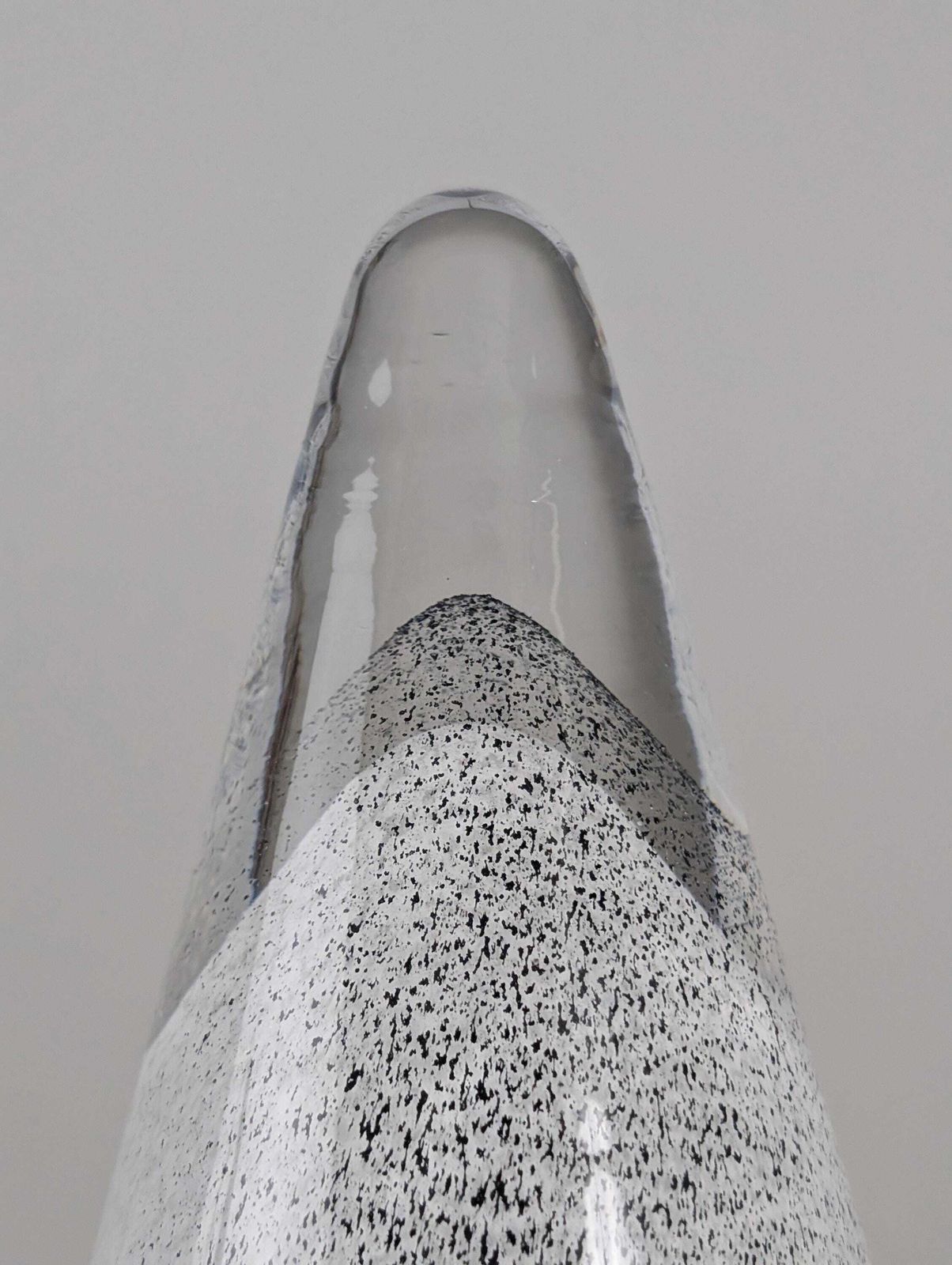 Pair Of Italian Murano Glass Conical Table Lamps From The 1980s photo for sale
