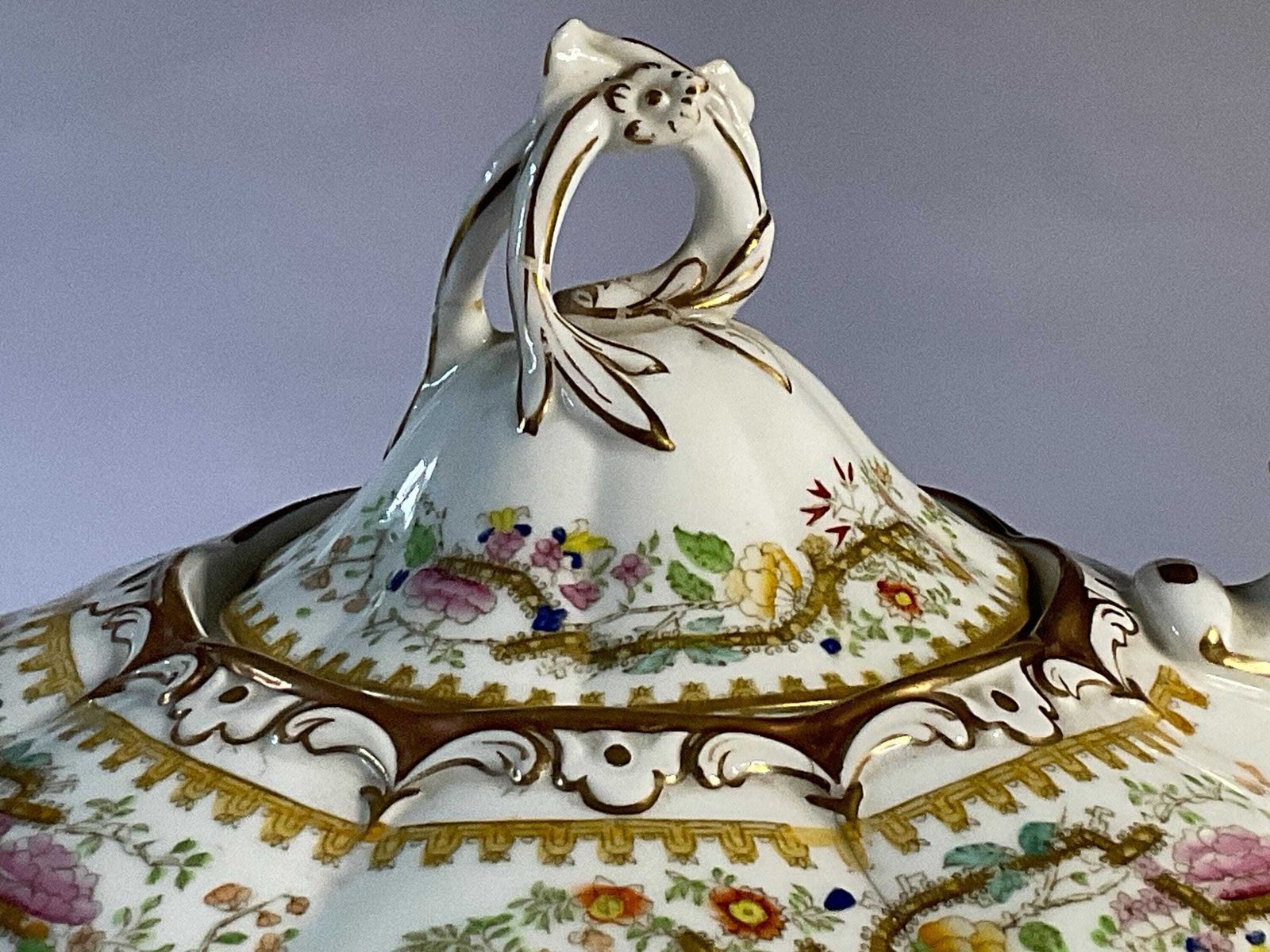 Home Decor English Porcelain Teapot, Early 19th Century, With Provenance. A Rare Piece. photo