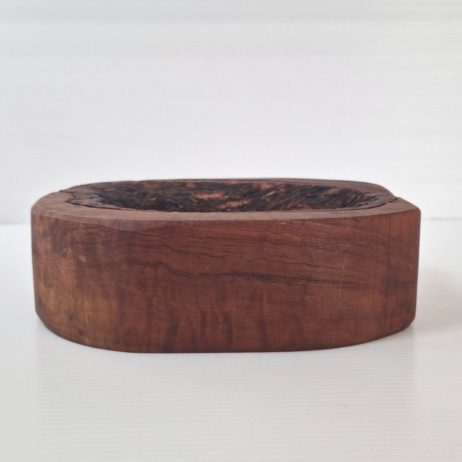 Vintage Brutalist Wooden & Bark 1970 Dlg Alexandre Noll 70s 1970s photo furniture