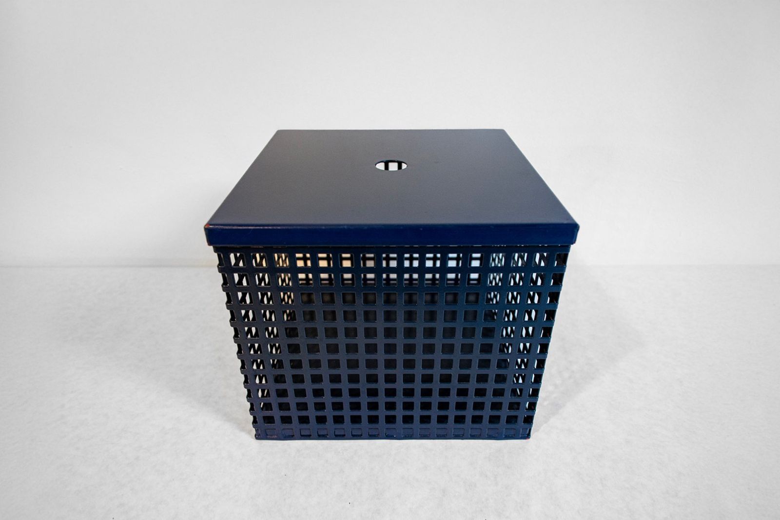 Blauw Gelakt Metalen Kistje, Jaren 1970