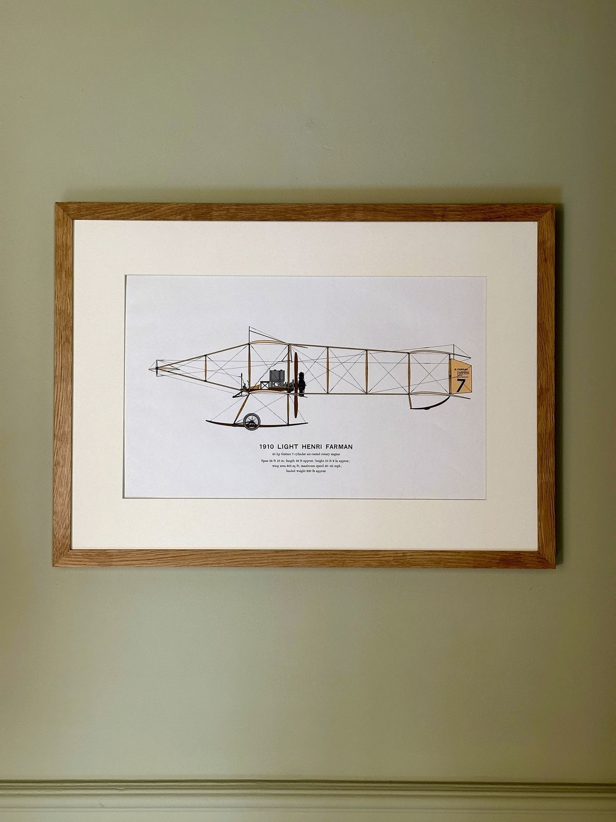 Set Of 4 Vintage Framed Aeroplane Lithograph Prints (1962) photo Art