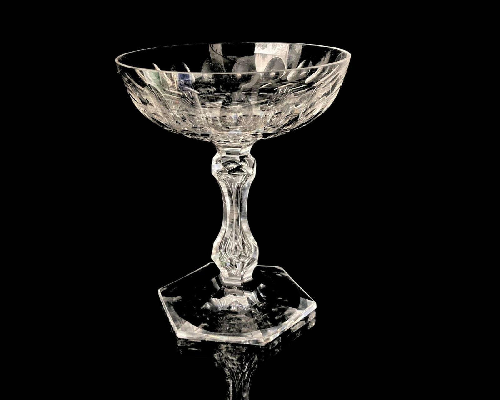 Gereserveerd | Val Saint Lambert Coupes | 4 Stuks | Luchtbel | Model Baroche, Prince De Galles | Ca. 1920 photo vintage