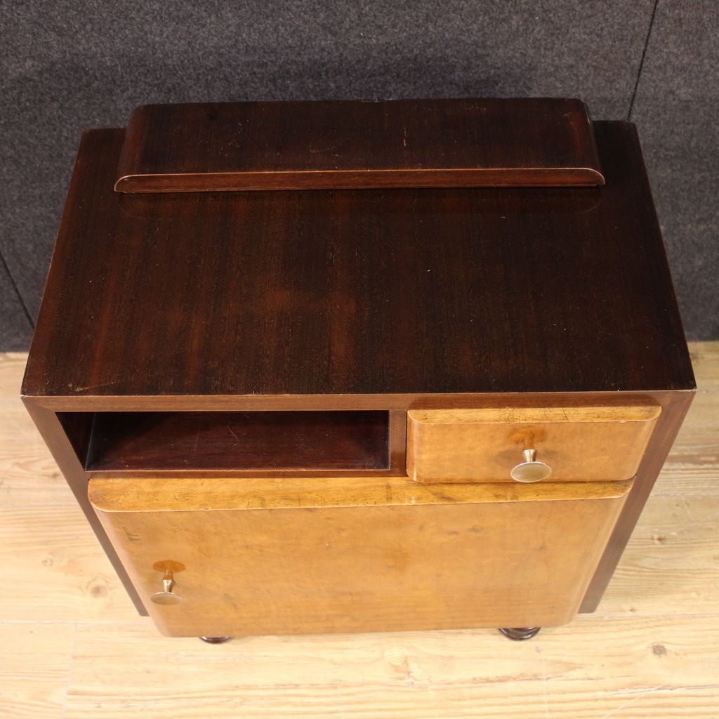 Furniture Pair Of Italian Bedside Tables From The 1960s photo