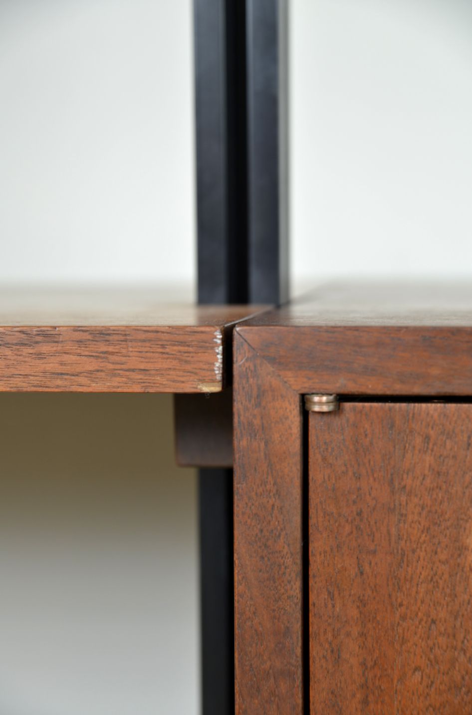 Midcentury George Nelson Omni Herman Miller Modular Shelving System Walnut 1950s photo buy