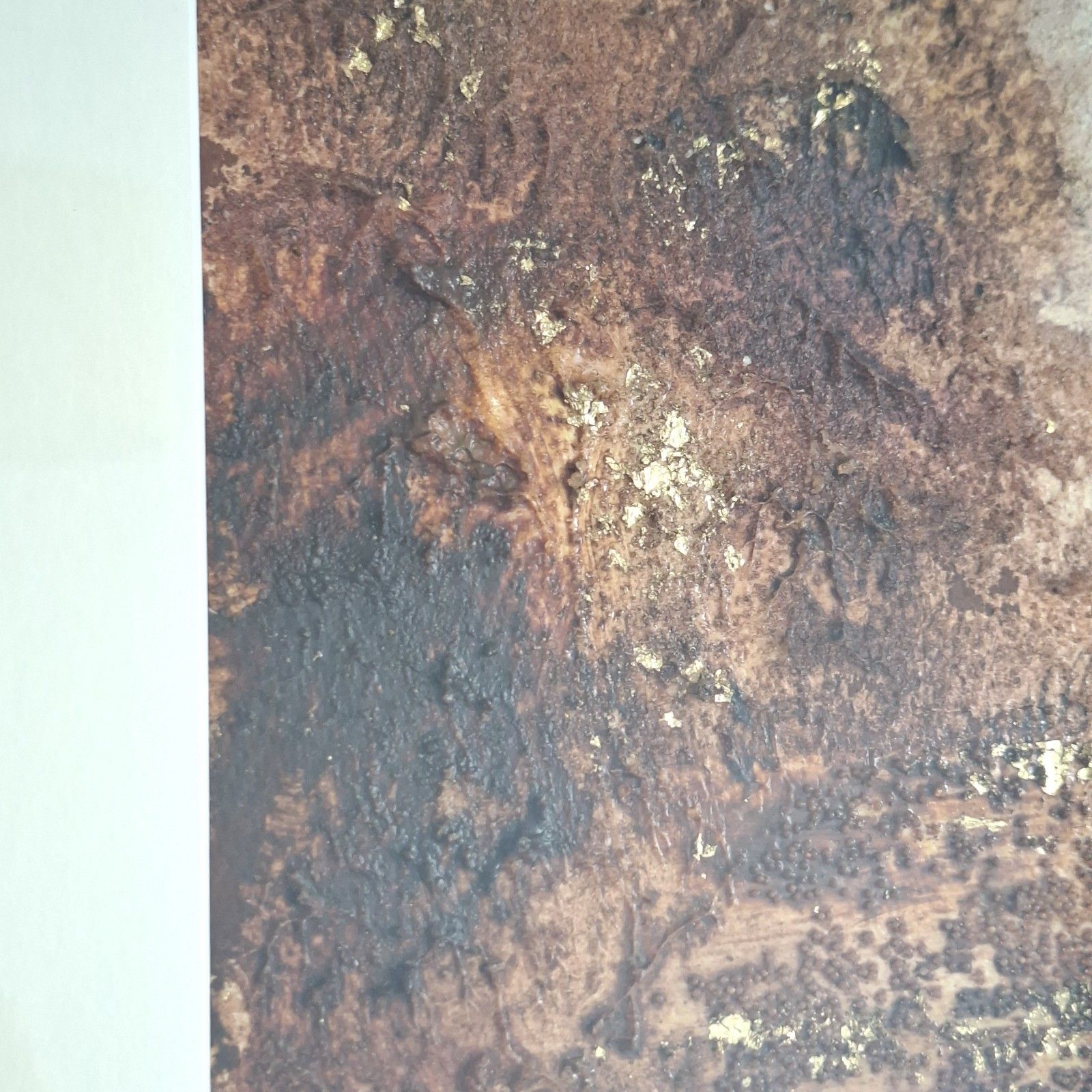 Original Mixed Media Painting Janet Rogers Gold Leaf Rural Contemporary Art 2 photo furniture