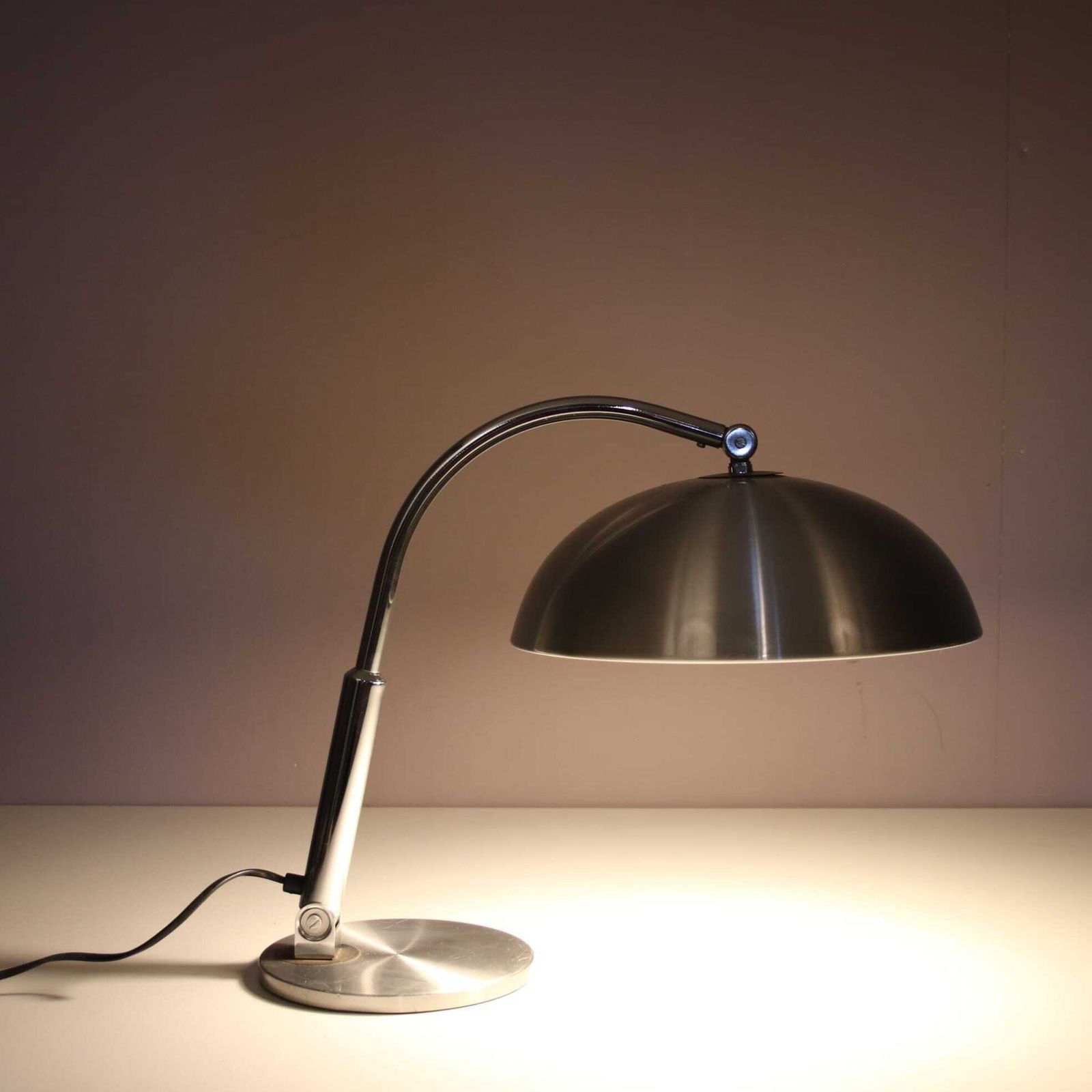 1950s Bauhaus Style Desk Lamp By H. Busquet For Hala, Netherlands