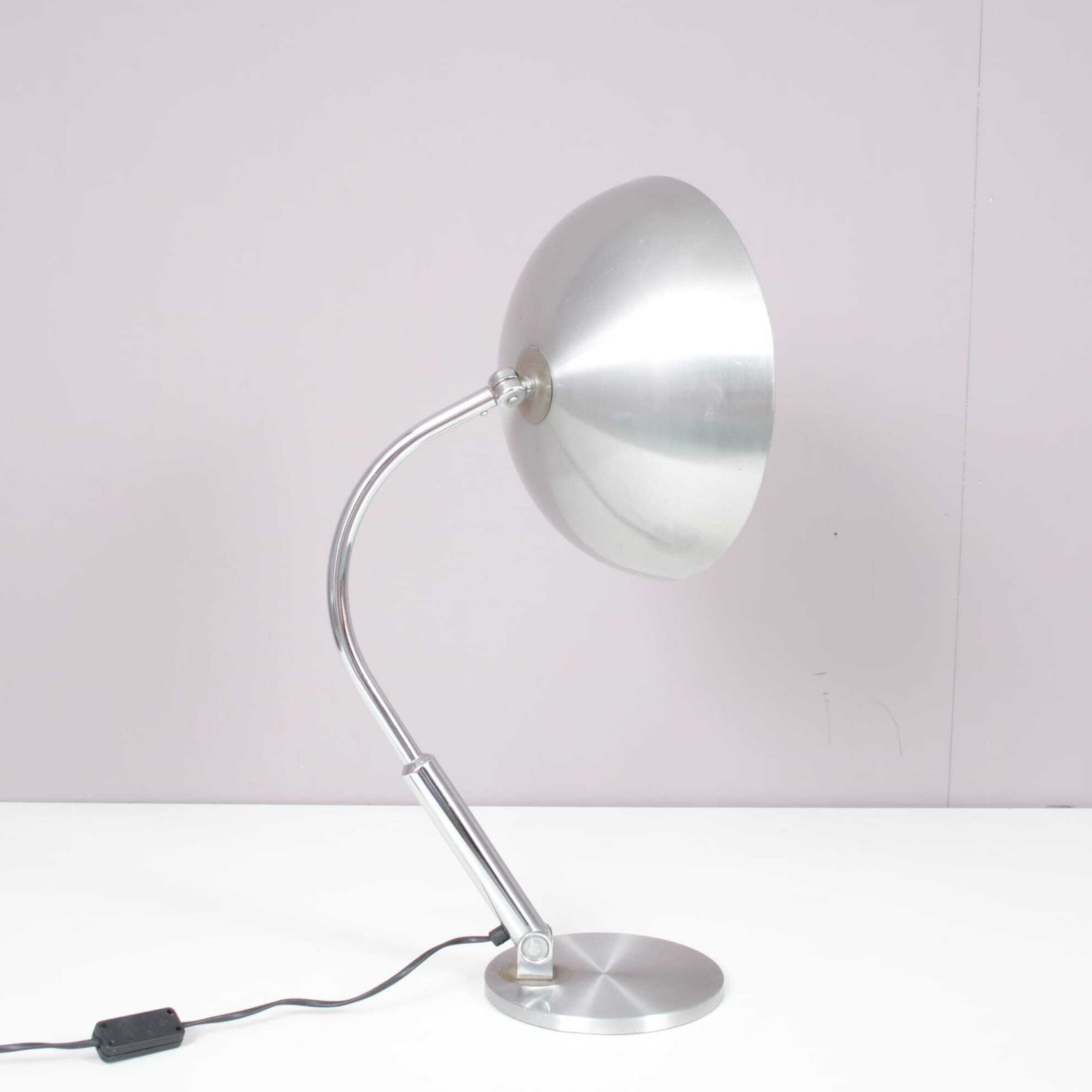 Lighting 1950s Bauhaus Style Desk Lamp By H. Busquet For Hala, Netherlands photo