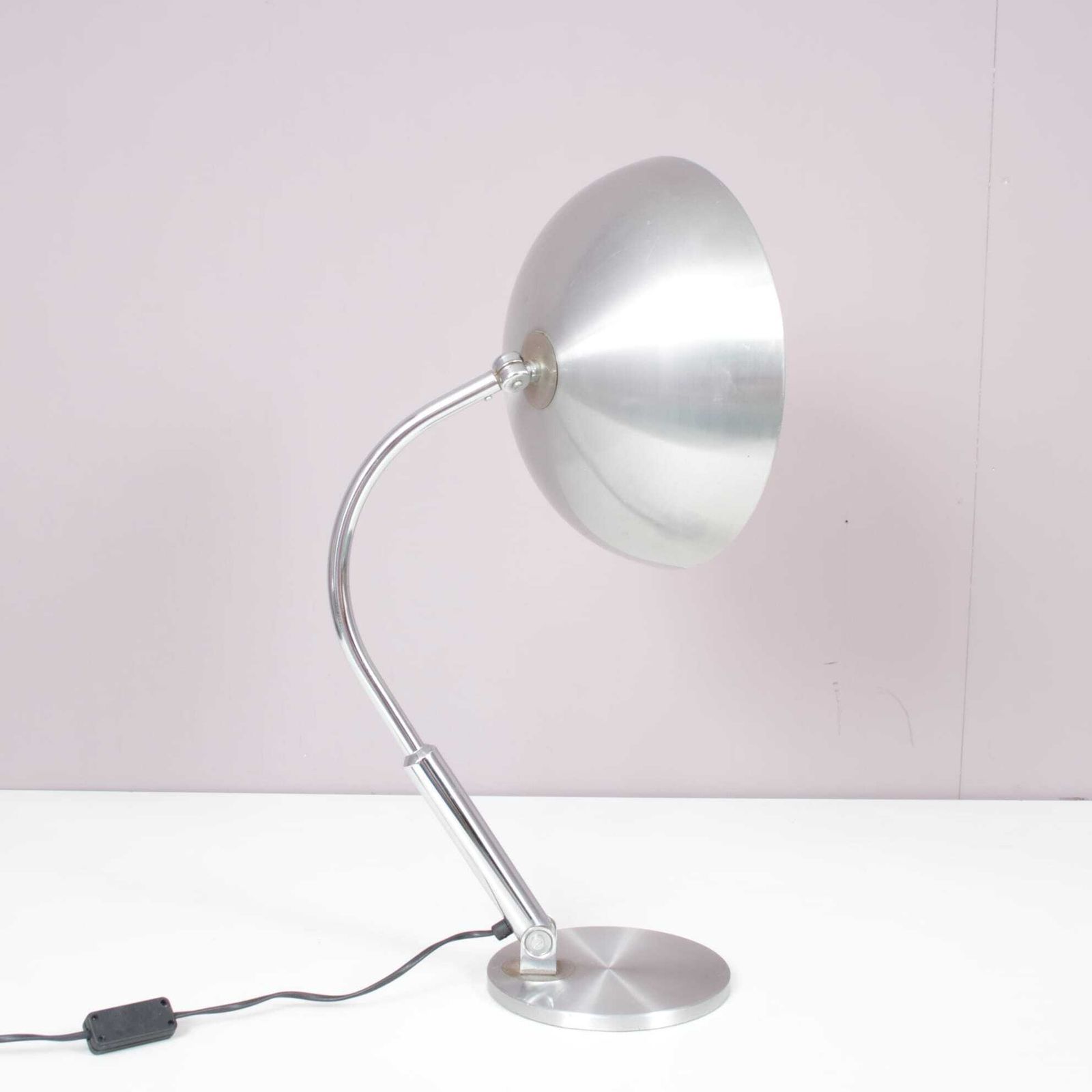 230.0 1950s Bauhaus Style Desk Lamp By H. Busquet For Hala, Netherlands photo