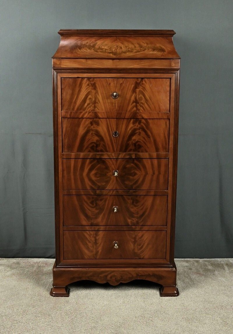 Small Mahogany And Lemonwood Chiffonier Secretary – 1900 photo buy