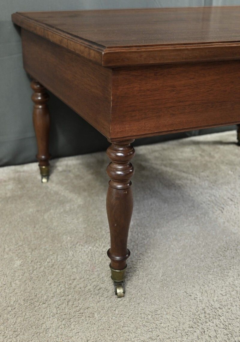 Rolling Coffee Table In Solid Mahogany, Louis Philippe Style – Late 19th Century photo buy