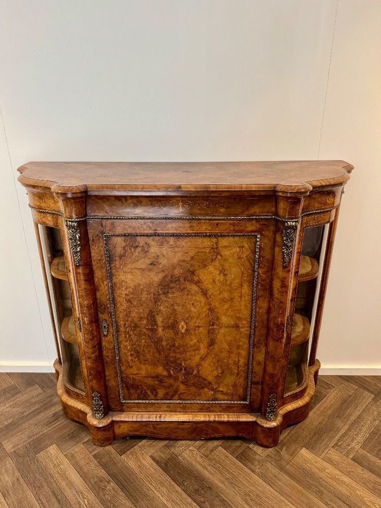 12950.0 Attractive Quality Pair Of Antique Burr Walnut Side Cabinets photo
