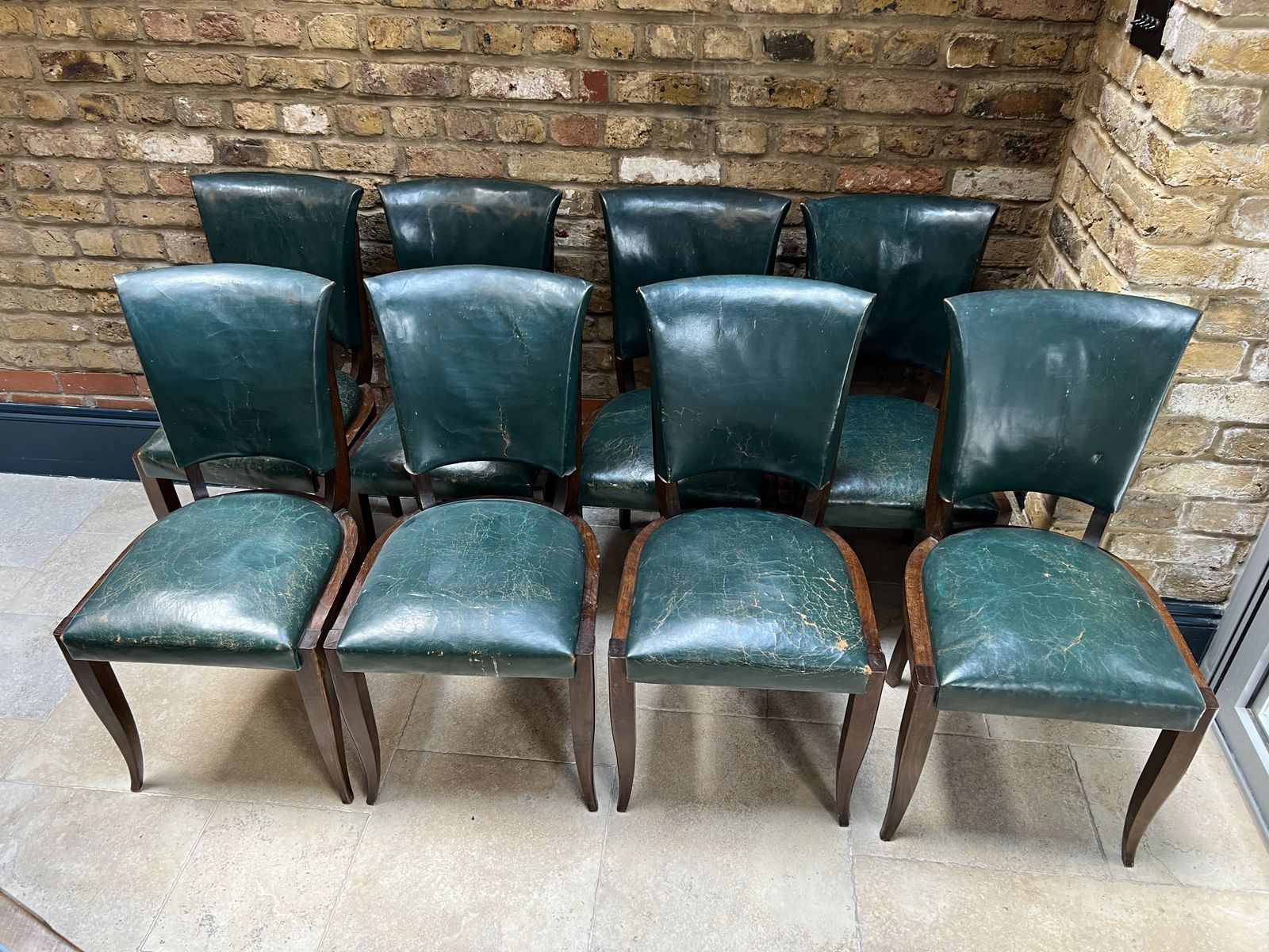 Teal Leather Dining Room Chairs