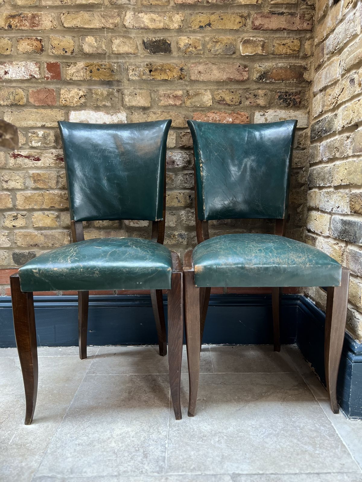 Furniture Teal Leather Dining Room Chairs photo
