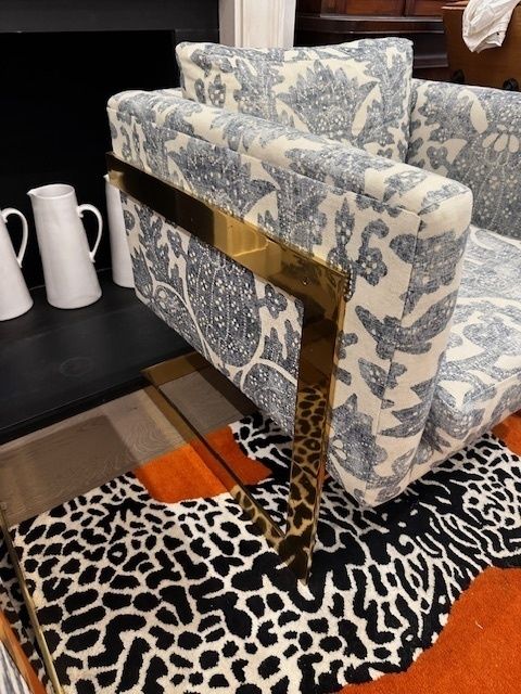 photo furniture Milo Baughmann Cubed T Back Lounge Chairs Thayer Coggin USA 1970's