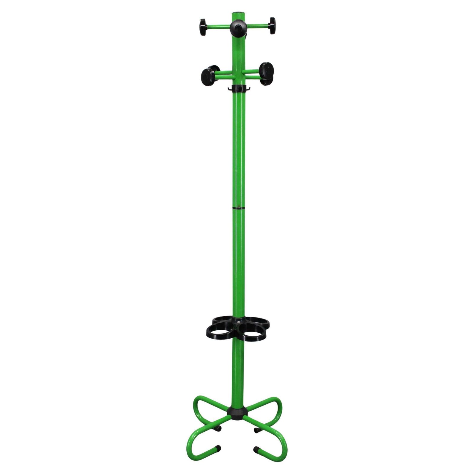 1970s Italian Lacquered Metal Coat Rack With Umbrella Holder