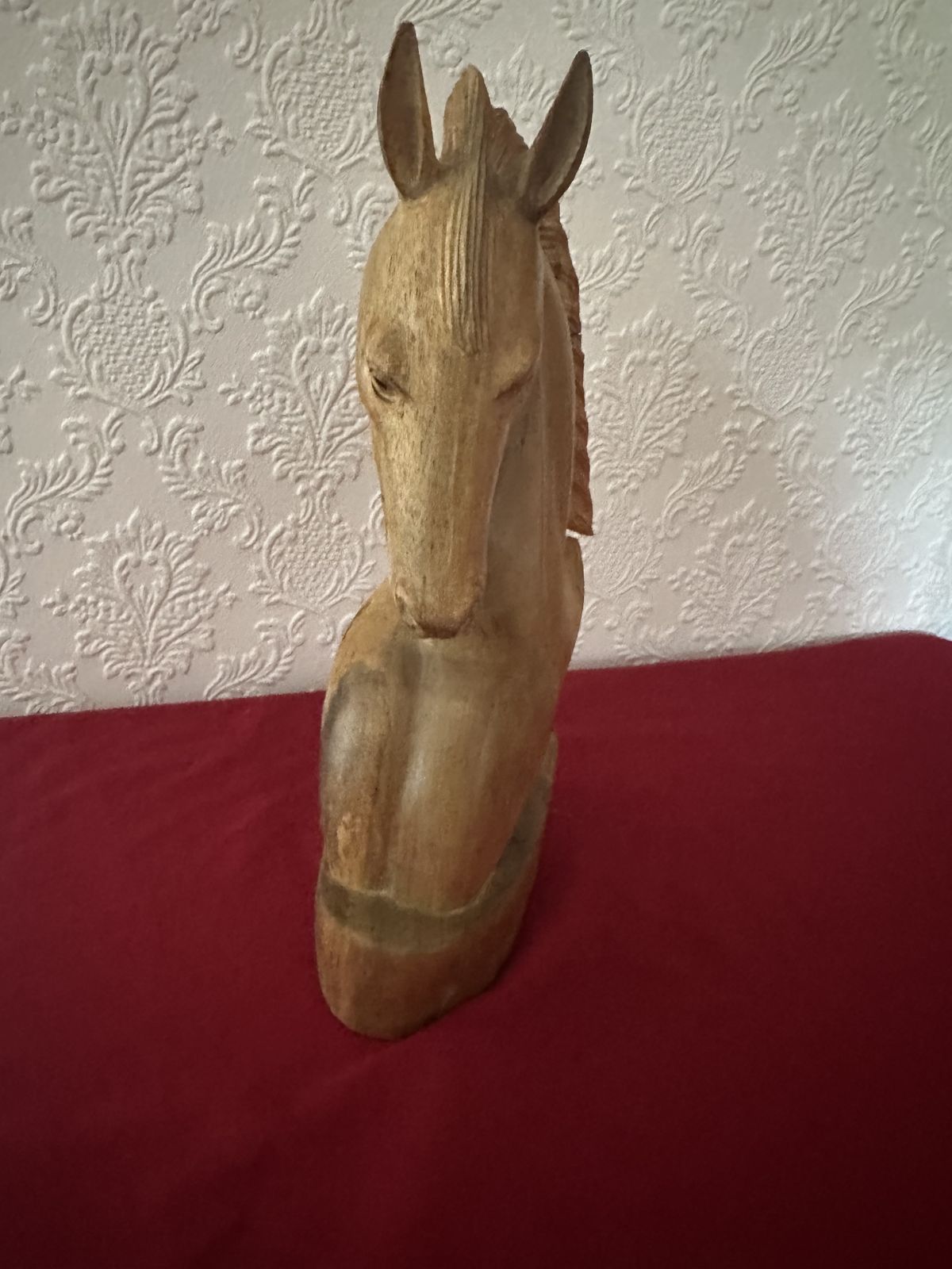 Unique Hand Carved Wooden Horse’s Head photo furniture