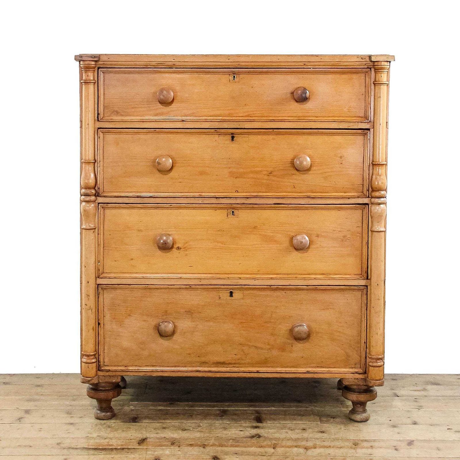 Large Antique Pine Chest Of Drawers | Bedroom Storage | Antique Storage | Bedroom | Pine Furniture (M 6442)