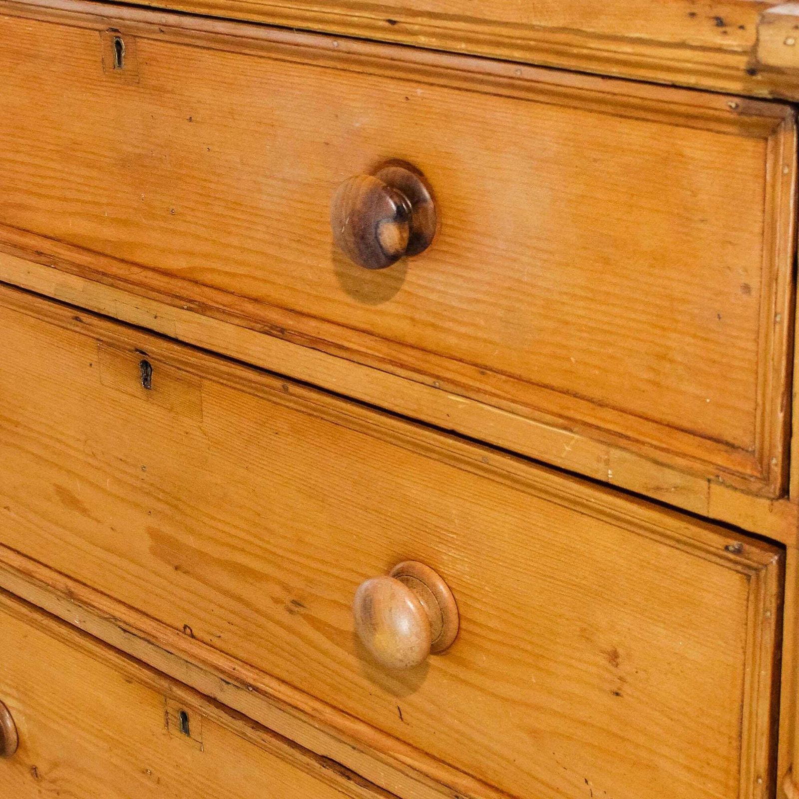 photo vinterior Large Antique Pine Chest Of Drawers | Bedroom Storage | Antique Storage | Bedroom | Pine Furniture (M 6442)