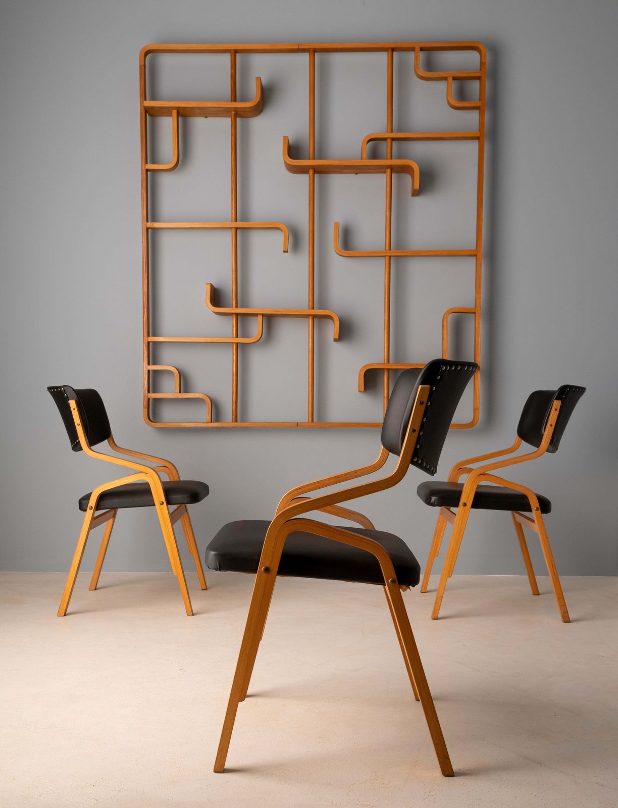 Set Of 12 Chairs, Ludvík Volák, 1960s–1970s, Czechoslovakia photo buy
