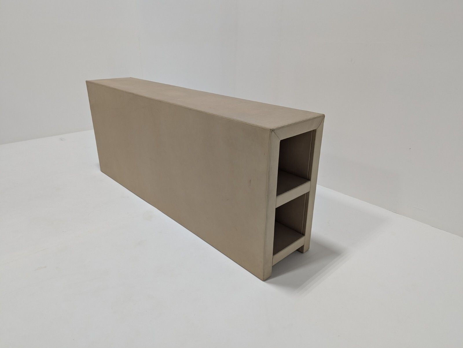 Luxury Designer Tv Unit Wall Divider Fair Condition Cream Leather Save £££ photo for sale