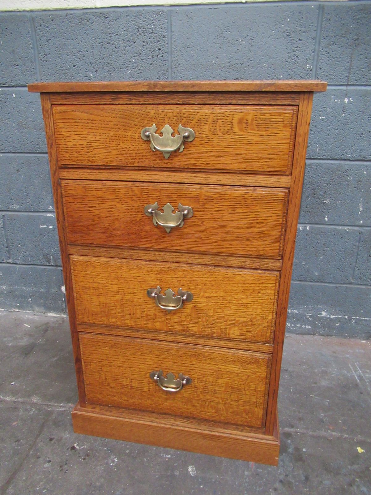 Oak Four Drawer Small  Chest Of Drawers photo for sale