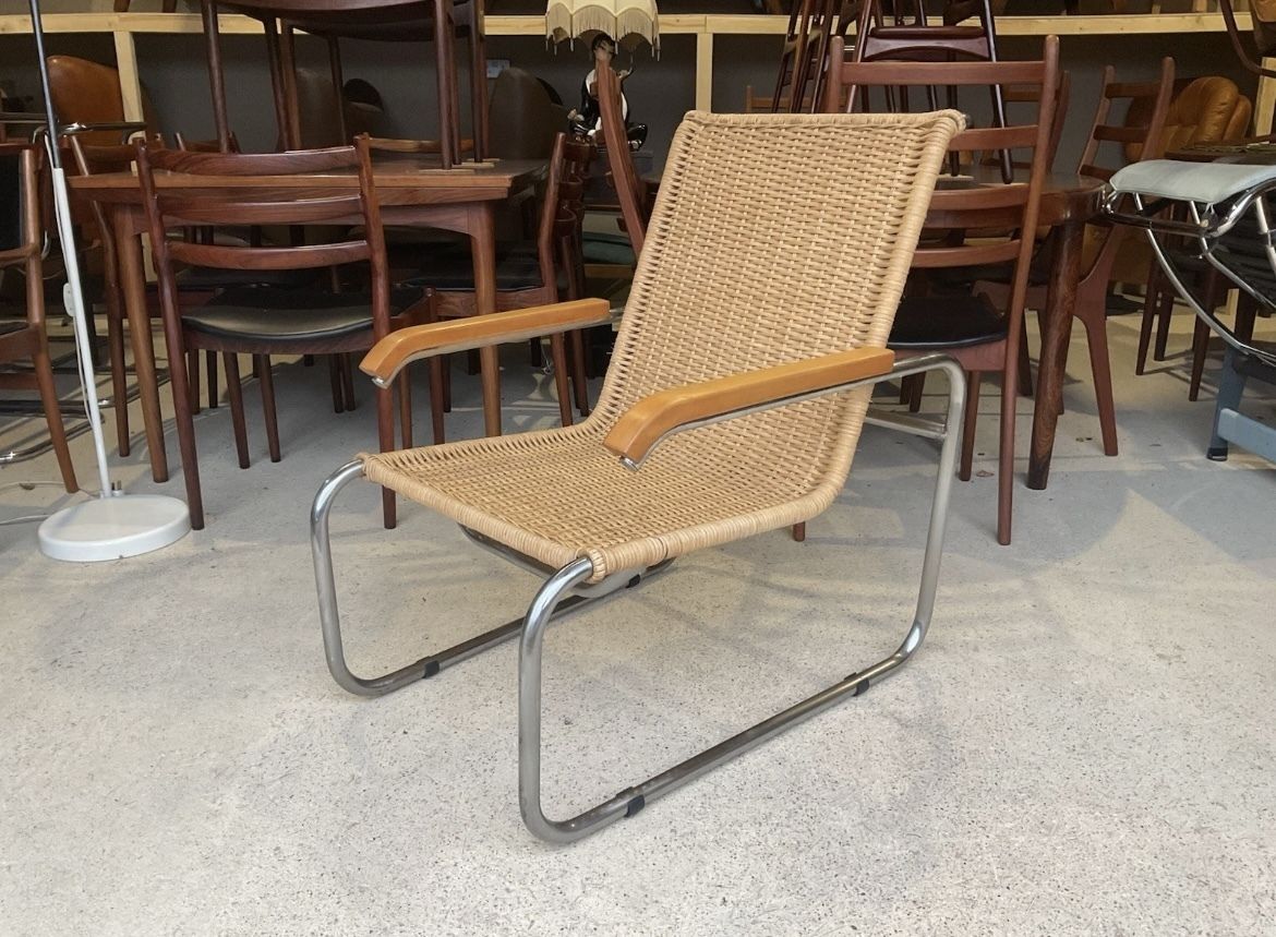 Bauhaus Design Armchair, Model B35, Designed By Marcel Breuer For Thonet 1929 photo vinterior