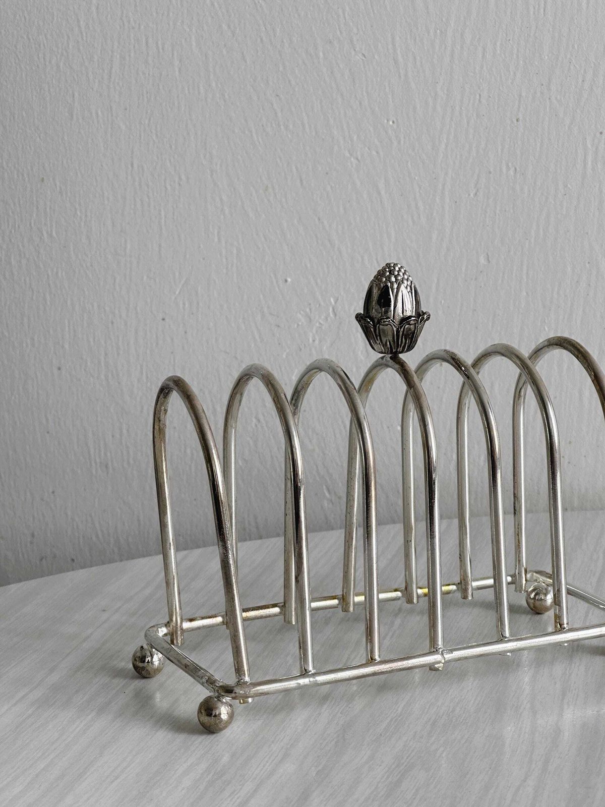 Antique Silver Metal Toast Rack, Letang Remy Style, Refined French Tableware, Elegant Decoration, Chic Breakfast, Gift photo furniture