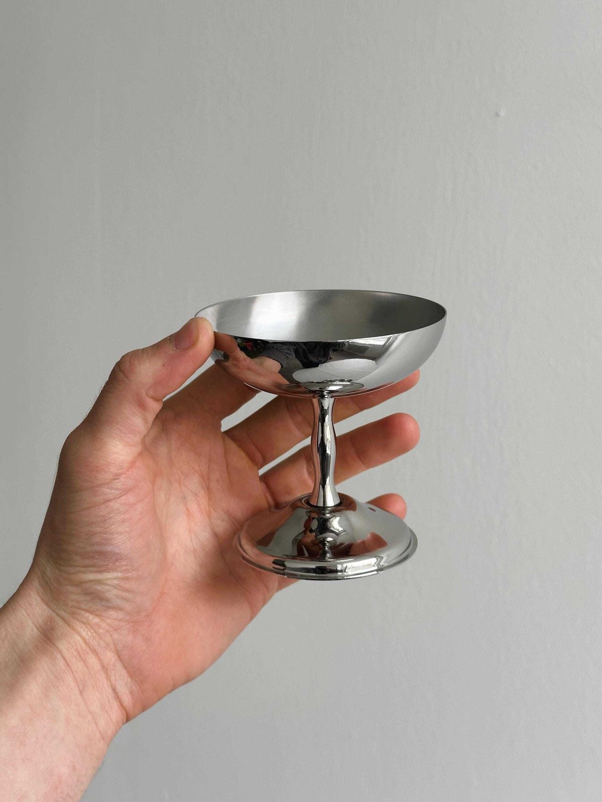 6 Stainless Steel Footed Bowls, Letang Remy Style, French Manufacture, Metal Tableware, Stainless Steel Bowls, Dessert Service, Gift. photo Home Decor